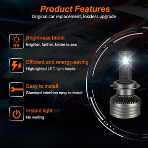 G5 Auto Light <b>White</b> Light 1860 Csp Chip Auto Car Accessories Lights H4 H7 9005 9006 H11 Led Headlight <b>Bulb</b> - Product Image 2