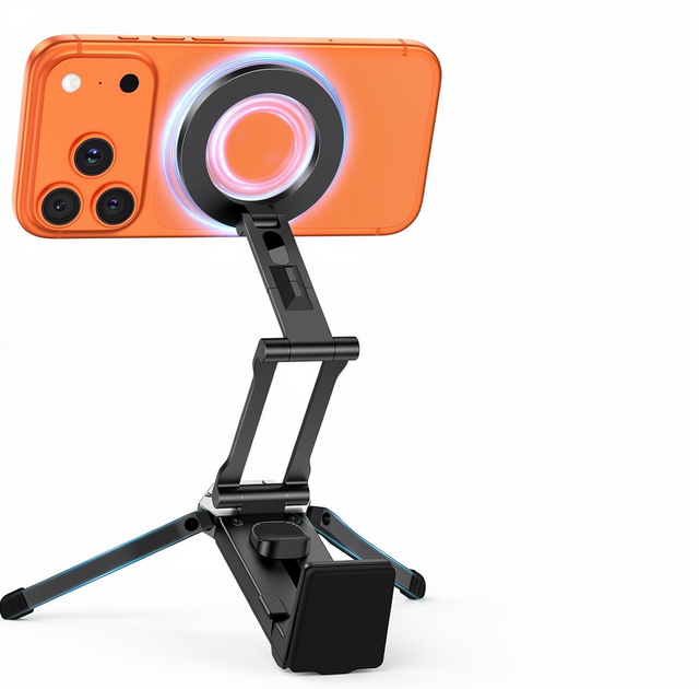 OMOTON TP02 Aluminum Magnetic Phone Tripod 360 Rotation for 4-in-1 Adjustable Stand for 17/16/15/14 Pro MAX Air Gym