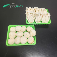 Barquette d'emballage alimentaire en plastique PET vert de haute qualité pour fruits et légumes, vente en gros d'usine