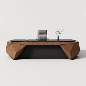 Wesome sang trọng Chủ Tịch bàn hiện đại điều hành bảng thiết lập lớn CEO bàn với tủ - Product Image 2