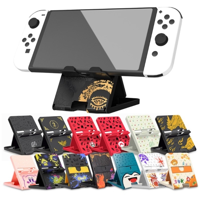 Adjustable Folding Stand Holder for Nintendo Switch Charging Stand Game Console Stand for Switch/Lite/OLED Portable Bracket