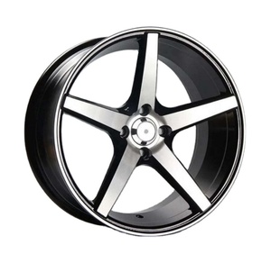 Jante de voiture de personnalisation YQ <span class=keywords><strong>16</strong></span>-24 pouces à cinq rayons 5X108 5X112 5X114.3 roues forgées pour honda audi toyota roues de voiture de tourisme - Product Image 1
