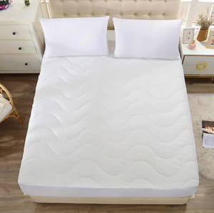 Funda de colchón acolchada de lujo, diseño de tela de refrigeración suave <span class=keywords><strong>con</strong></span> fibra y Tencel para ropa de cama, protección de Hospital en casa - Product Image 1