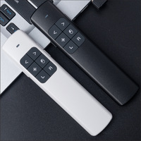 Souris Air avec Pointeur Laser Rouge, Batterie Rechargeable, Présentateur Sans Fil USB 2.4GHz, Télécommande PowerPoint pour Retourner les Pages, Contrôle à 100m pour Réunions