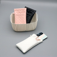 Étui à lunettes double Étui à lunettes en PU souple pour femmes et hommes Étui à lunettes de soleil avec chiffon de nettoyage