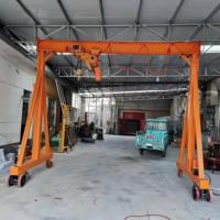 Mini-grue portative à portique 500 kg-5 tonnes, grue de levage mobile sur roues