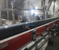 Ligne de production d'extrusion de barres solides en plastique PP, PE, POM