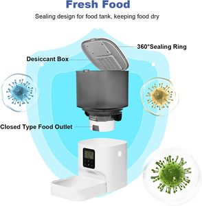 2025 New WIFI 3.5L Modern Chargeable Durable Triangle Double-Bowl Stainless Steel Pet Feeder for Cats and <b>Dogs</b> with Camera - Product Image 3