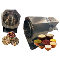 Rôtissoire électrique portable en acier inoxydable 1500W - Machine à torréfier les grains de café, adaptée aux noix, aux cacahuètes, aux noix de cajou, aux fèves de cacao