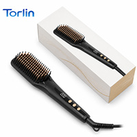 Planchas de Pelo con Recubrimiento Cerámico y Núcleo Calefactor PTC 90-230, Marca Torlin, Personalizables con Logotipo, para Uso Doméstico