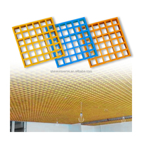 Grille en PRV (Plastique Renforcé de Fibre de Verre) à Mini Mailles Shine Universe de Haute Qualité, Moulée, 1220*2440mm, pour Renforcement de Sol