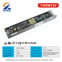 Alimentation à découpage CC CL T-200W-12V 33.3A 12V simple pour laboratoire, pilote LED 0-10V, CE ROHS, garantie 3 ans