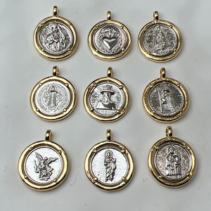 Colgante Transfronterizo de la Virgen de Guadalupe, Sagrado Corazón Europeo y Americano, para Collar, Pulsera, Colgante o Adorno DIY - Product Image 1