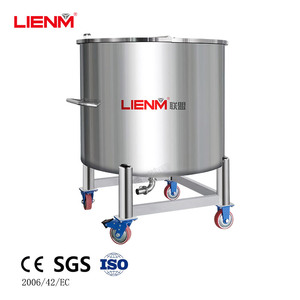 Équipement de stockage de produits chimiques en acier inoxydable sur mesure pour liquides chimiques, parfums, cosmétiques, réservoirs de stockage de 100L, 200L, <span class=keywords><strong>300L</strong></span>, 500L, 1000L - Product Image 1