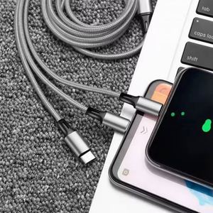 Logo <b>Multi</b> Phone <b>Charger</b> Fast Charging Nylon Universal Usb Pd 3 4 5 in 1 Cable for Custom Promotional Gifts - Product Image 5