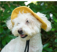 JXANRY-Chapeau de pêcheur tendance sans oreilles pour petits chiens, chapeau de cow-boy d'hiver et d'été pour Corgi Teddy en polyester