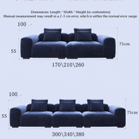 Canapé d'angle trois places de luxe moderne français en tissu chenille avec coussins écologiques et durables, petite taille, vente en gros