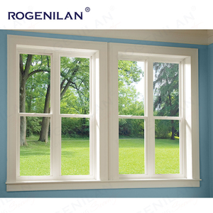 Tùy chỉnh dân cư Ba nhôm trắng đóng khung trượt dọc cử<span class=keywords><strong>a</strong></span> sổ thiết kế hiện đại với kính treo đôi đơn - Product Image 3
