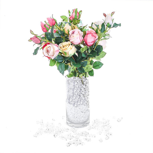 Vase en plastique transparent avec des pierres, centre de Table pour remplissage, spray pour mariage, pièces - Product Image 3