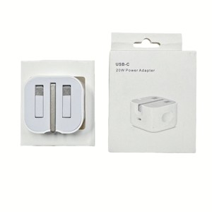 อะแดปเตอร์ชาร์จไฟแบบพับได้ 20W PD USB <span class=keywords><strong>C</strong></span> รองรับ PD3.0 หัวปลั๊กแบบ UK สำหรับ iPhone 15 16 17 ขายส่งจากโรงงาน - Product Image 1