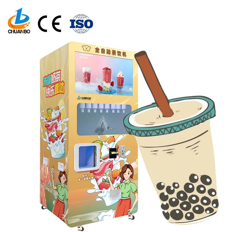 Chuanbo技術ホット販売中国工場直接供給自動ミルクティーコーヒーマシンバブルティーマシン