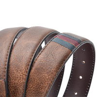 Ceinture en cuir PU de haute qualité vintage à boucle ardillon en alliage Offre Spéciale pour hommes