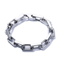 Aimgal Wholesale Ensemble de colliers et bracelets en bambou plaqué or 18 carats en acier inoxydable 316L pour hommes Hip Hop Trendy Cuban Chain