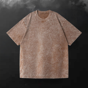 Camiseta de Hombre de Alta Calidad, Vintage, Tejido Grueso, 100% Algodón, Talla Grande, con Logotipo Personalizado, Impresión Digital, Anti-Pilling - Product Image 1