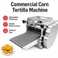 Machine commerciale automatique pour tortillas de maïs, machine à tortillas mexicaines en acier inoxydable, machine à former des coques de tacos, machine à façonner la pâte