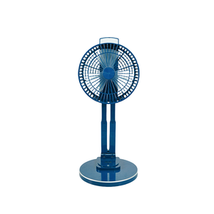Ventilateur de bureau à batterie 1500 mAh avec lampe, vent puissant, chargement USB, ventilateur de ventilation, économie d'énergie, contrôle mécanique en plastique - Product Image 1