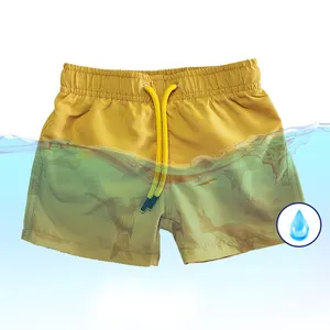 2020 boys water reactive swimming shorts quick dry beach wear trunks mens