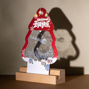 Hot Sale 3D Paper Carving Card Custom Paper Sculpture Laser Cut UV Printing Handmade E-Gift Card