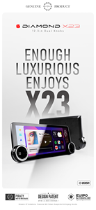 كاميرا X23 من الدرجة للسيارة-مشغل ذكي بتقنية البلوتوث واي فاي ملاحة adoid للسيارات - Product Image 5