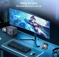 Juego Multimedia De Ordenador Altavoces Estéreo Subwoofer Ordenador De Escritorio Audio 2.1 Con Cable PC Portatil Altavoz