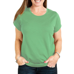 Camiseta Transpirable con Logotipo para Mujer, Talla Grande, Antiarrugas, Ecológica, Informal, para Oficina, Hogar, Viajes, Uso Diario - Product Image 1