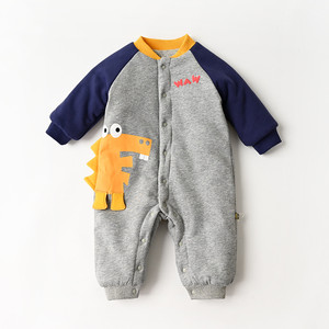 En gros Bébé Chaud Vêtements 100% Coton bio <span class=keywords><strong>Nouveau</strong></span>-<span class=keywords><strong>Né</strong></span> Bébé Hiver Barboteuse - Product Image 4