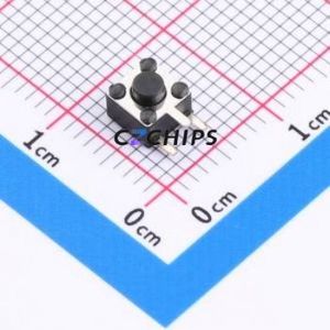 TS-1091B-A1B3-D2 Tactile Switch Through hole Component THT Switch Single Pole Single Throw Round Button 2.5N Right Angle Insert - Product Image 1