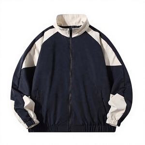 Chaqueta Cortavientos Ligera para Hombre con Logotipo Personalizado de Alta Calidad, Chaqueta Deportiva Informal de Satén con Cuello Alto - Product Image 1