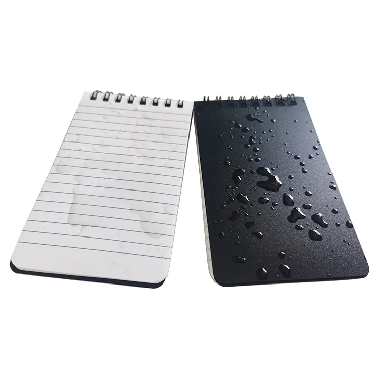 Gepersonaliseerde Aangepaste Logo Afdrukken Waterdichte Notebook Spiraal Mini Steen Papier Notitieblok