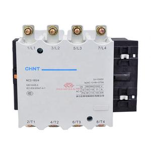 Mới ban đầu CHINT NC2-185/4 AC contactor 185A 4P 380V 50/60Hz IEC 60947-4-1 cho nhiệm vụ nặng nề điều khiển động cơ trong kho - Product Image 1