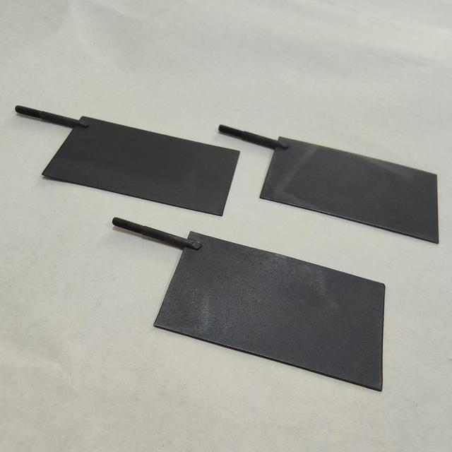Double Plate iridium Ruthenium Oxide Titanium Electrode for Salt Anode Cathode Platinum for Electrolysis