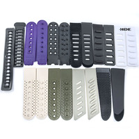 Boucles de fixation multi-trous en PU pour casquettes de baseball, sangles réglables, attaches velcro, remplacement de casque d'extérieur