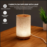 Humidificateur artistique USB d'huiles essentielles 80ml Diffuseur d'arômes à lumière chaude Diffuseur de parfum de bureau en tissu