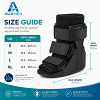 Attelle orthopédique courte non gonflable pour immobilisation de la cheville, pour fracture, entorse de la cheville, récupération post-opératoire, tendon d'Achille