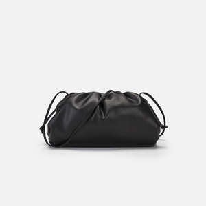 Sac à main en cuir de vachette pour femme, petit sac nuage, bandoulière simple, pochette plissée, style décontracté et tendance - Product Image 6