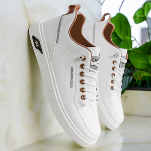 Nouvelles Chaussures Décontractées Blanches Basses pour Hommes Printemps-Automne 2025, Minimalistes, Polyvalentes, Confortables et Respirantes - Product Image 2