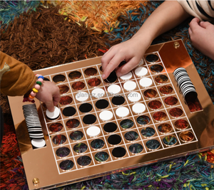 Vassoio oro nero scacchi acrilico Lucite otello Game Set - Product Image 4