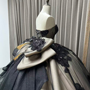 <span class=keywords><strong>Abiti</strong></span> Quinceanera 15 Anni Moderni Vintage Ricamati con Fiori di Cristallo e Fiocco in Chiffon e Pizzo, Abito da Ballo da <span class=keywords><strong>Donna</strong></span> per Feste, Stile <span class=keywords><strong>Principessa</strong></span> - Product Image 6