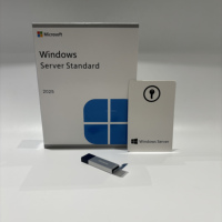Windows Server 2025 Standard en Caja USB, Activación en Línea con Tarjeta Pequeña, 6 Meses de Garantía, Envío Rápido