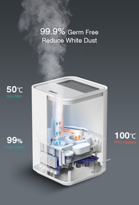 <span class=keywords><strong>Humidificador</strong></span> de Aire Ultrasónico Híbrido RUNAL de 5L con <span class=keywords><strong>Vapor</strong></span> Caliente, Gran Producción de Niebla, Llenado Superior y Calefacción para Habitación de Bebé - Product Image 4